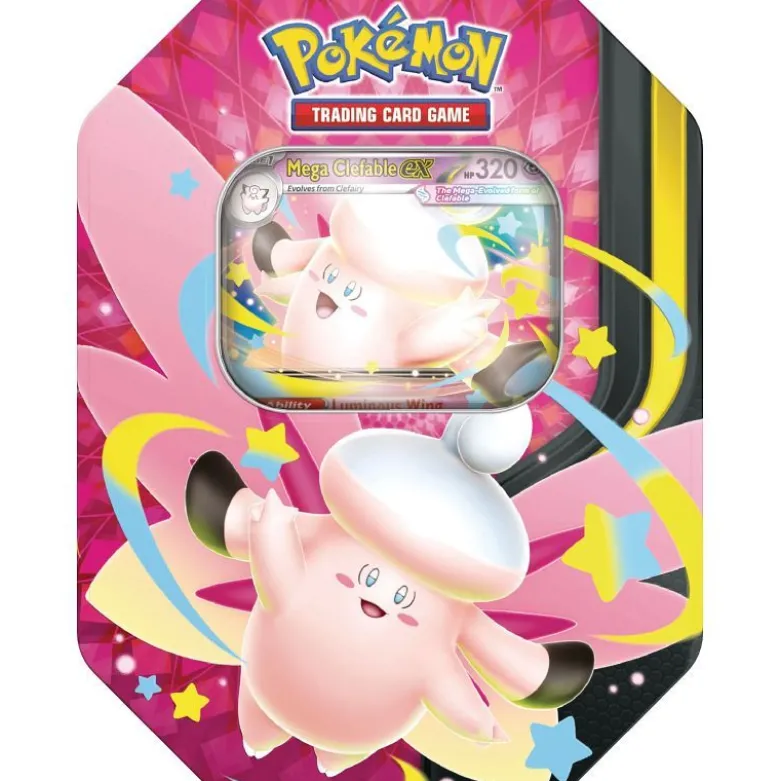 Pokemon TCG Mega Moonlit Tin Mega Clefable Ex