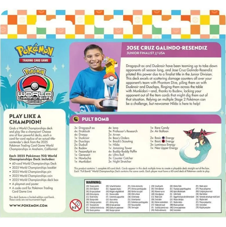 Pokemon World Championship Deck 2025 Jose Cruz Galindo-Resendiz