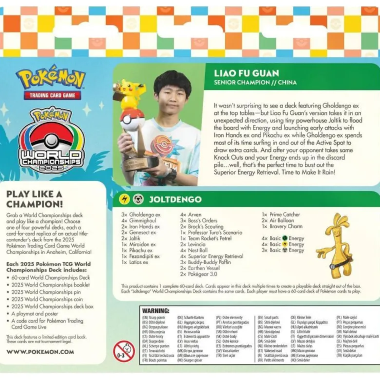Pokemon World Championship Deck 2025 Liao Fu Guan
