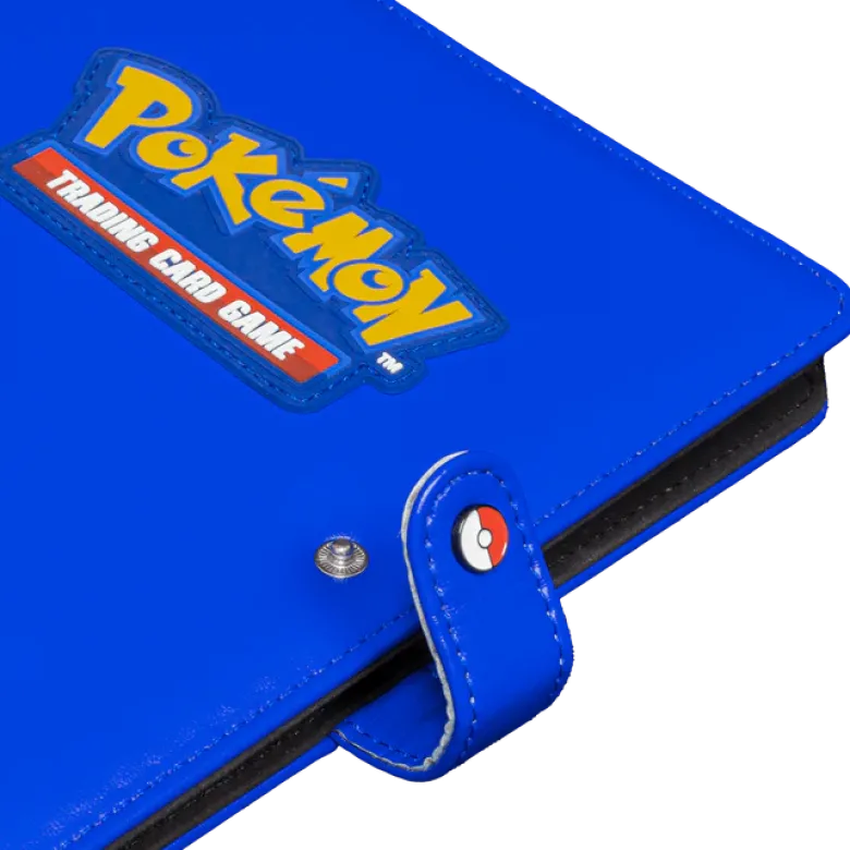 Premium Blue 4-Pocket Snap Binder for Pokémon