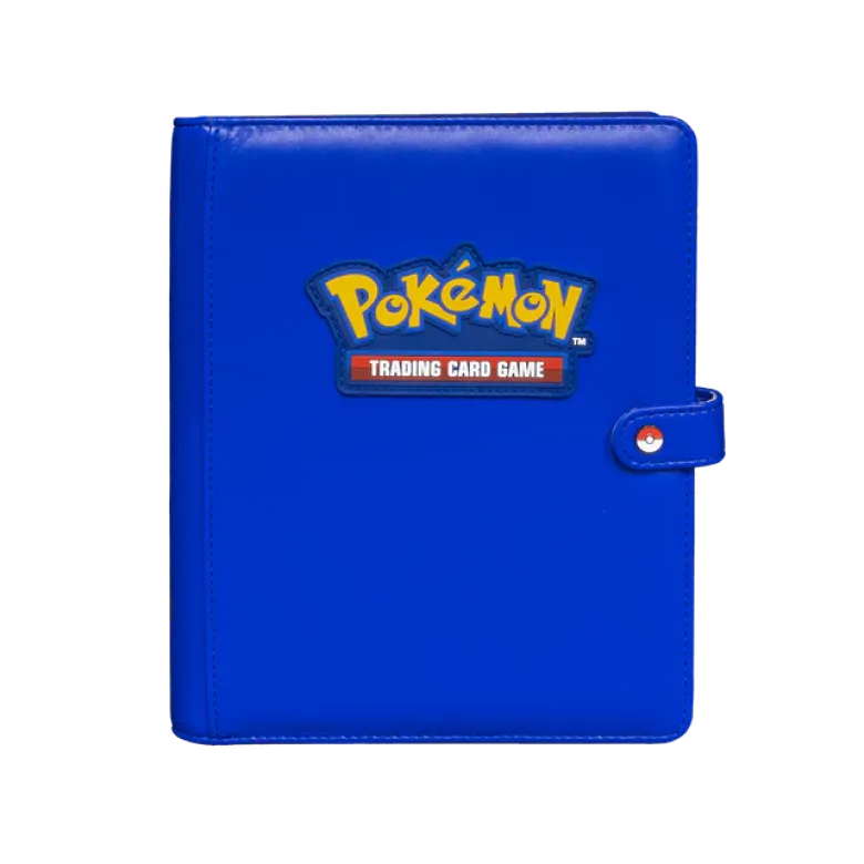 Premium Blue 4-Pocket Snap Binder for Pokémon