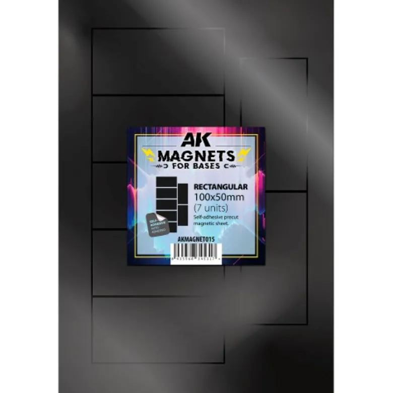 Rectangular Magnet For Bases 100x50mm (7 Units)