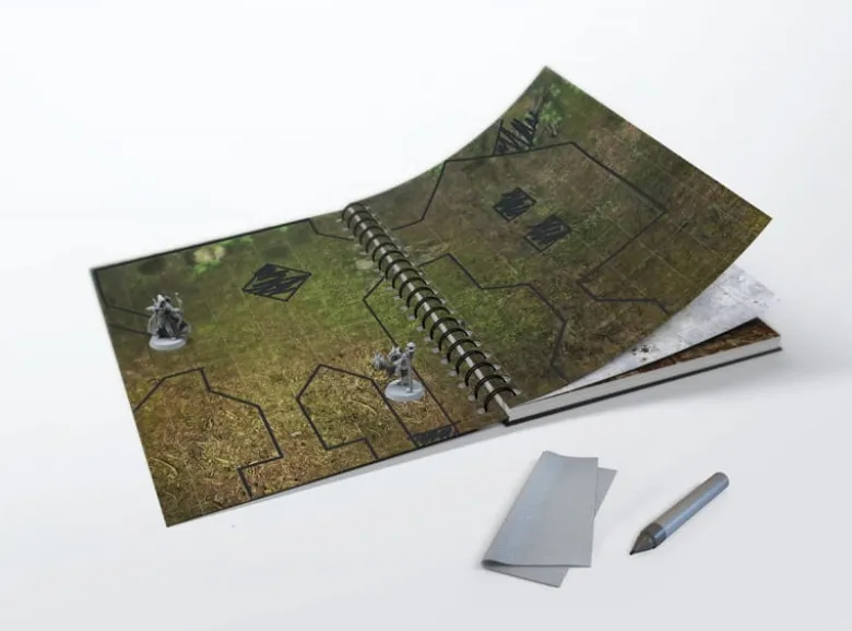 RPG Book - Fantasy Worlds - Format A4 - siatka kwadratów