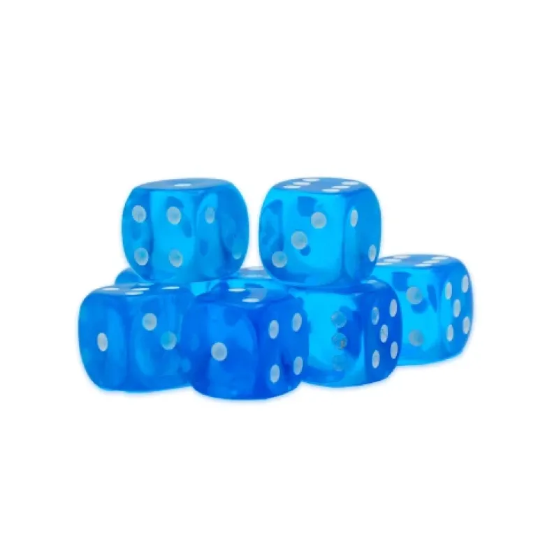 Sapphire D6 Dice