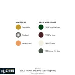 Sd.Kfz 250 (Alte) Half-Track (Options For 250/1, 250/9 & 250/11 Variants)