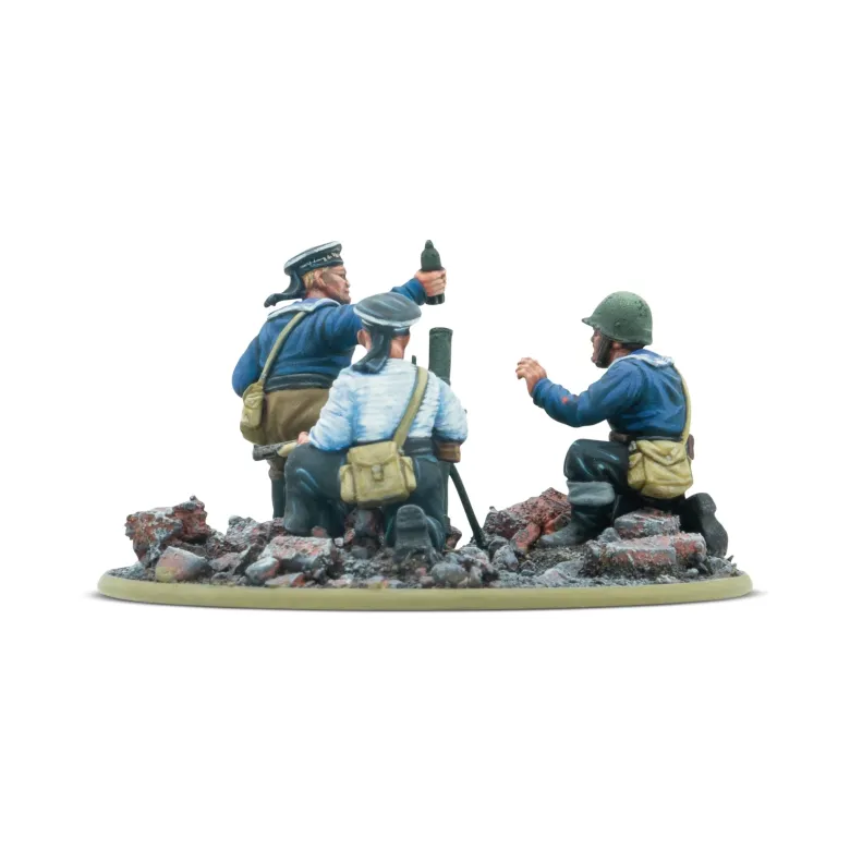 Soviet Naval Brigade Medium Mortar Team