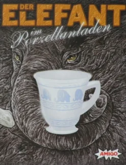 Słoń w składzie porcelany