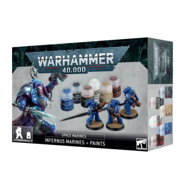 Space Marines: Infernus Marines + Paints Set