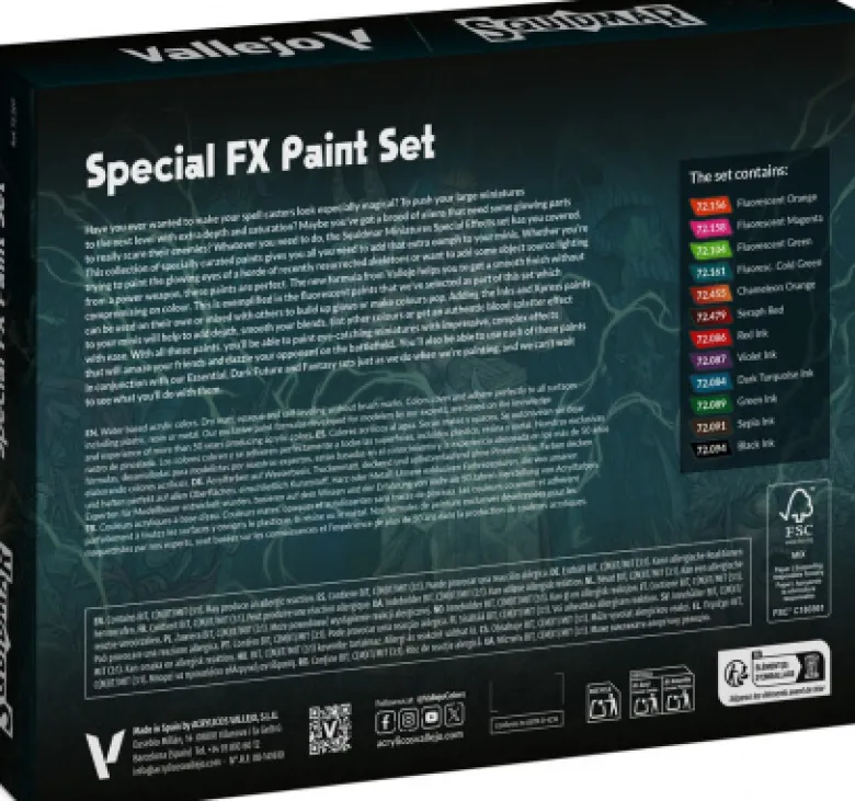 Special FX Paint Set by Squidmar Miniatures