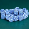 Speckled Ocean Stone - zestaw kości k6 12mm (36 kości)