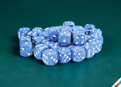 Speckled Ocean Stone - zestaw kości k6 12mm (36 kości)