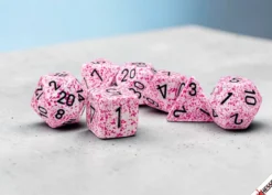 Speckled Pink Polyhedral 7-Dice Set