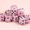 Speckled Pink - zestaw kości k6 16mm (12 kości)