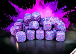 Speckled Purple Passion - zestaw kości k6 12mm (36 kości)