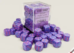 Speckled Purple Passion - zestaw kości k6 12mm (36 kości)