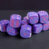 Speckled Purple Passion - zestaw kości k6 16mm (12 kości)