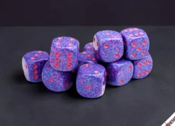 Speckled Purple Passion - zestaw kości k6 16mm (12 kości)