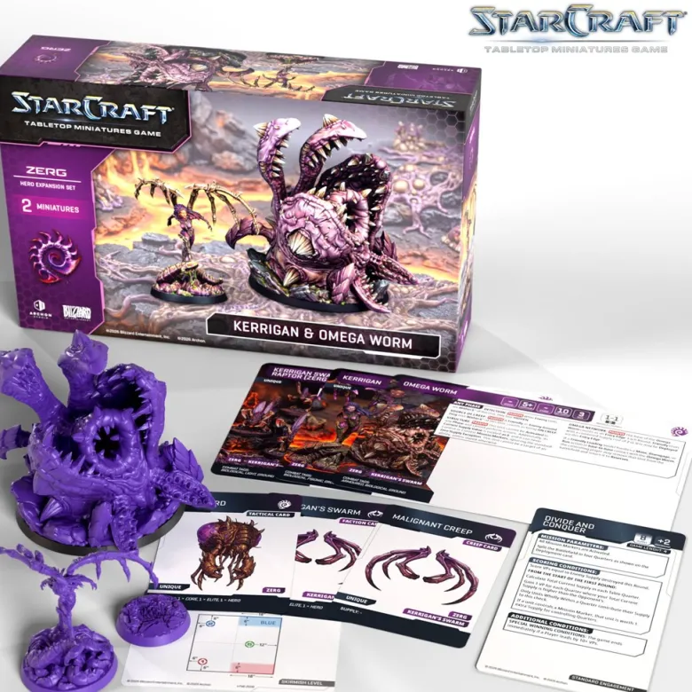 Starcraft: Kerrigan & Omega Worm - Zerg - Hero Expansion Set