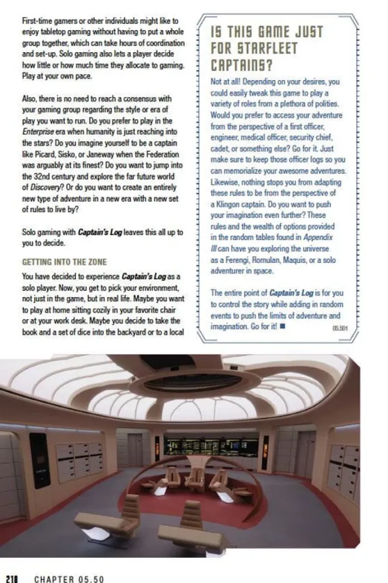 Star Trek Adventures: Captain's Log Solo Roleplaying Game