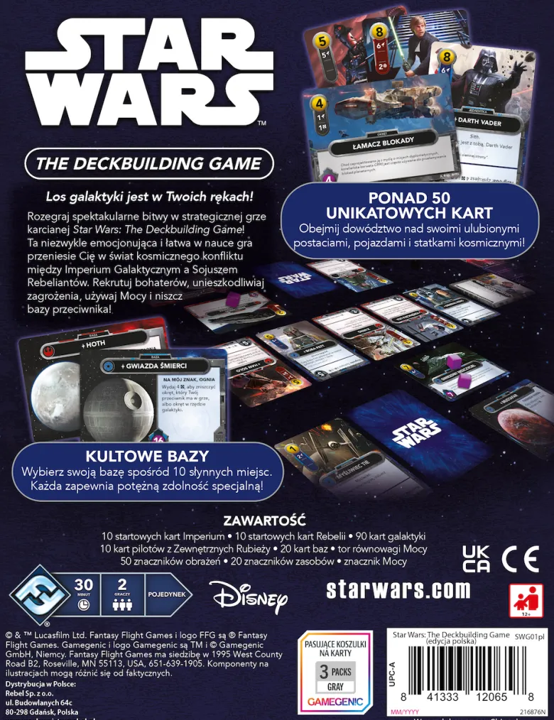 Star Wars: The Deckbuilding Game + dedykowane koszulki