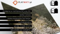 Suchościeralna Księga RPG A4 Siatka Kwadratów