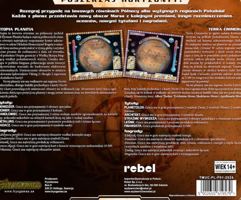 Terraformacja Marsa: Utopia i Cimmera