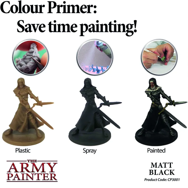 The Army Painter: Base Primer - Matte Black
