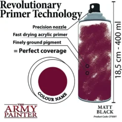 The Army Painter: Base Primer - Matte Black