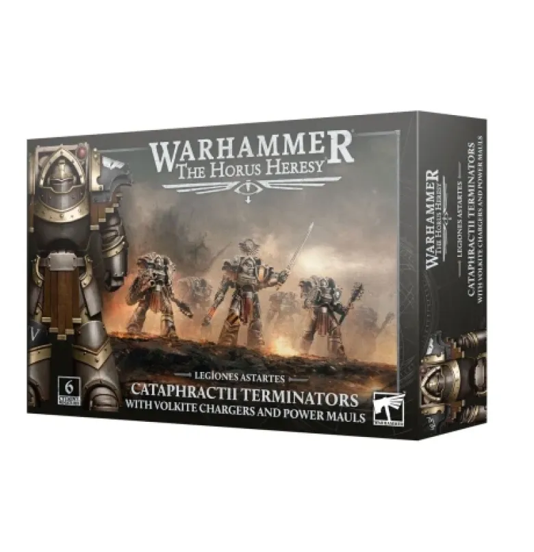 The Horus Heresy: Legiones Astartes Cataphractii Terminators with Volkite Chargers and Power Mauls