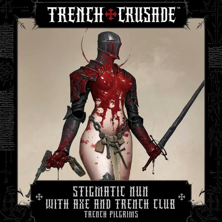 Trench Pilgrims Stigmatic Nun with Axe and Trench Club