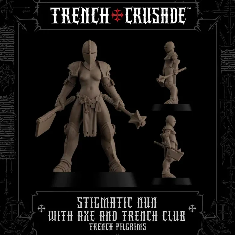 Trench Pilgrims Stigmatic Nun with Axe and Trench Club
