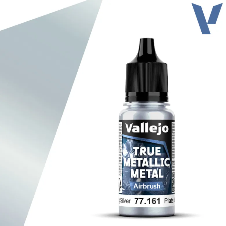 True Metallic Metal: Airbrush Sterling Silver (77.161)