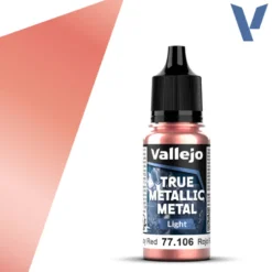 True Metallic Metal: Light Ruby Red (77.106)
