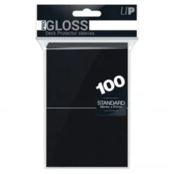 Ultra Pro Deck Protector: Gloss Czarne 100 szt.