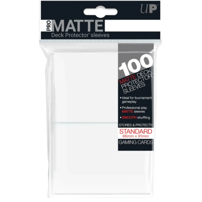 Ultra Pro: Deck Protectors Matte Białe