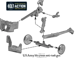 US Army M1 57mm Anti-Tank Gun