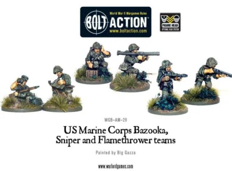 USMC Bazooka, Sniper & Flamethrower Teams