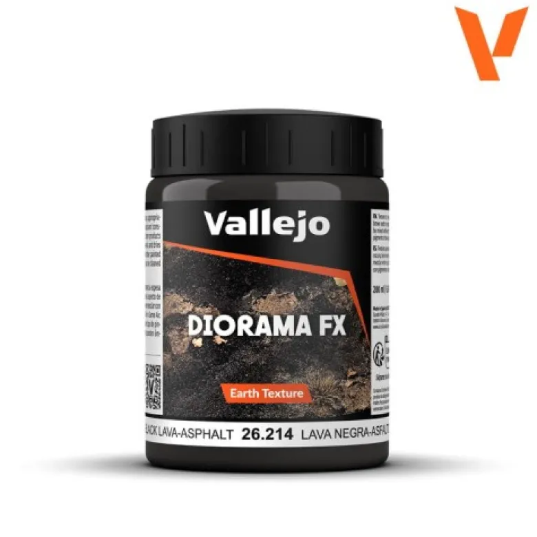 Vallejo Diorama FX - Black Lava-Asphalt 26.214 200ml.