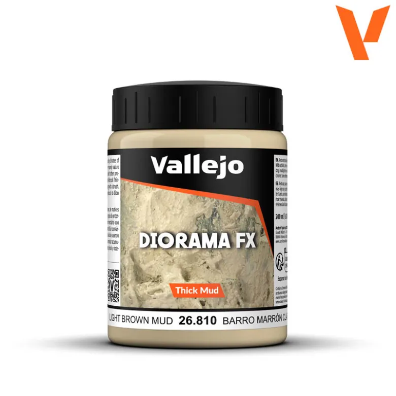 Vallejo Diorama FX - Light Brown Thick Mud 26.810 200ml.