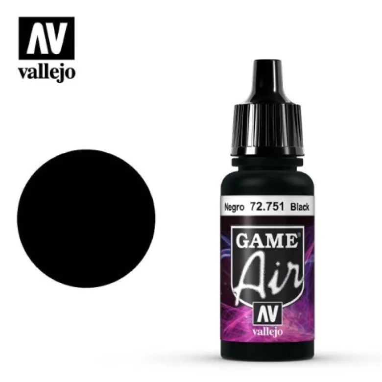 Vallejo Game Air - Black 72.751 17ml.