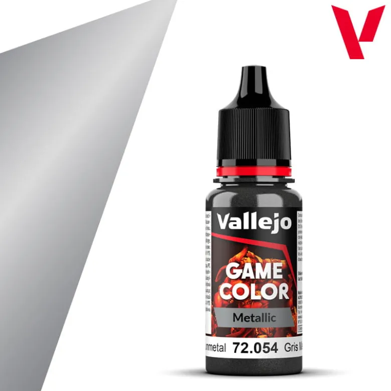 Vallejo Game Color: Metallic - Dark Gunmetal 72.054 18ml