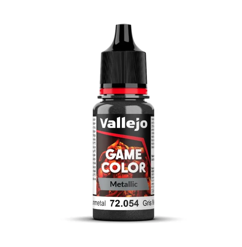 Vallejo Game Color: Metallic - Dark Gunmetal 72.054 18ml