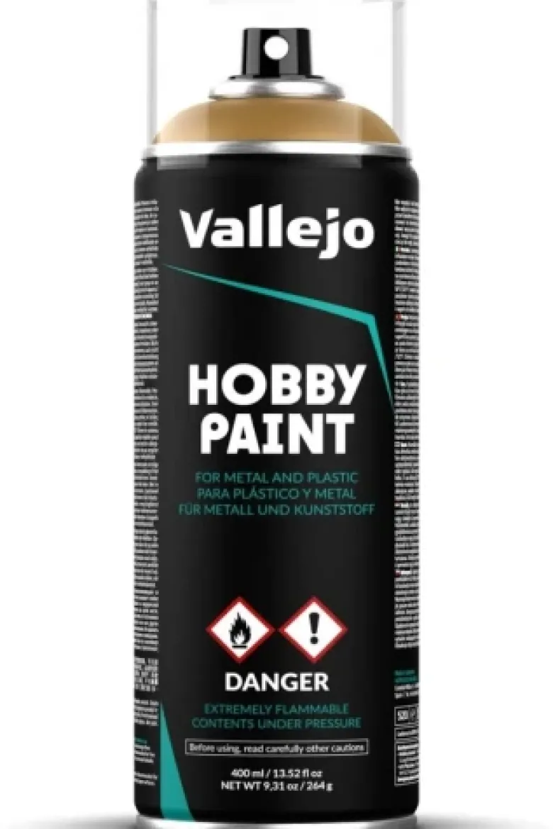 Vallejo Hobby Spray Paint - Desert Yellow 28.015 400ml.