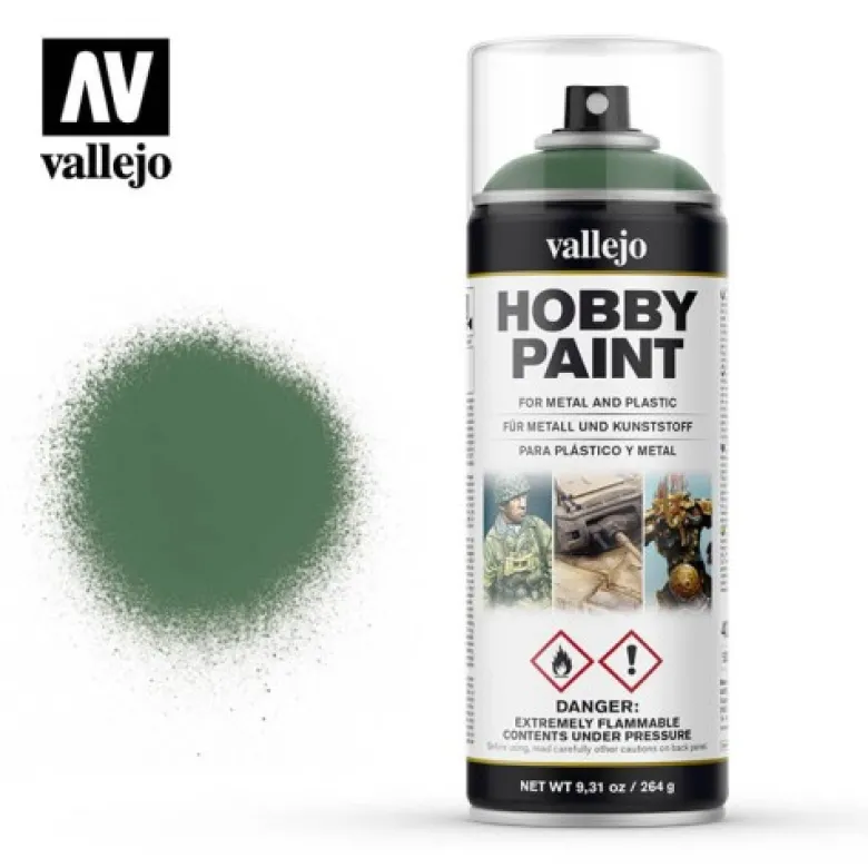 Vallejo Hobby Spray Paint - Sick Green 28.028 400ml.