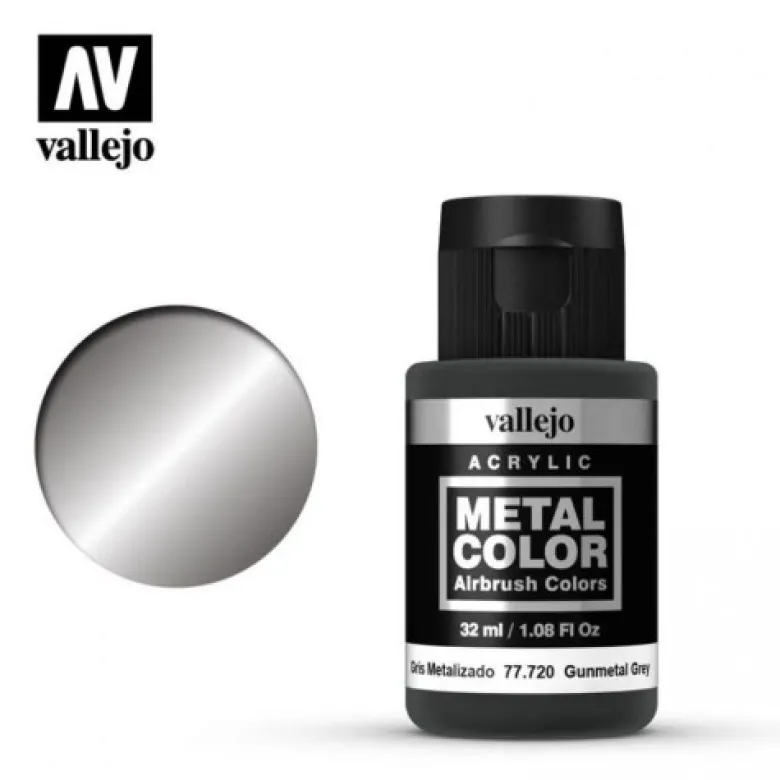 Vallejo Metal Color: Gunmetal Grey 77.720 32ml.