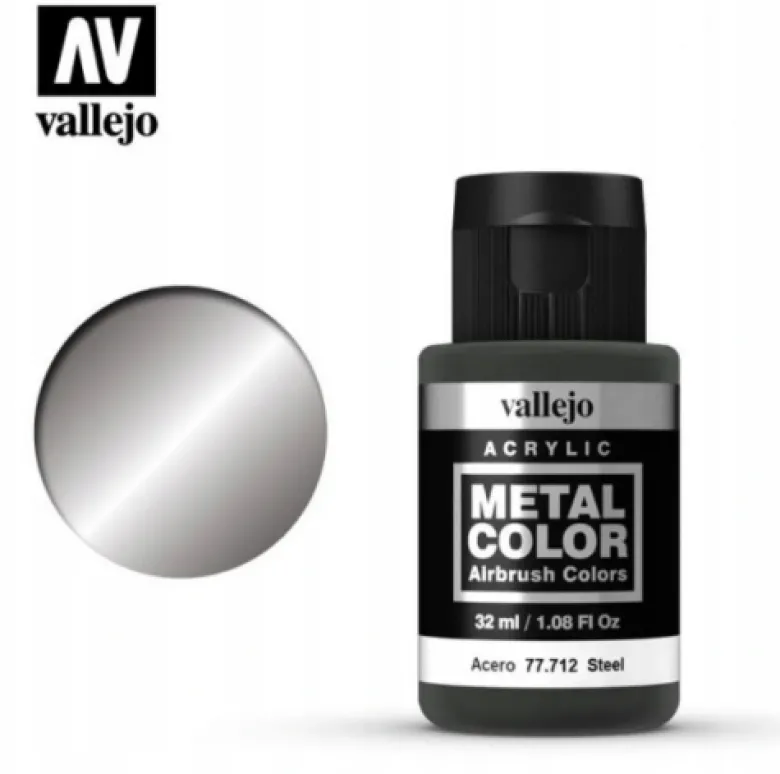 Vallejo Metal Color: Steel 77.712 32ml.