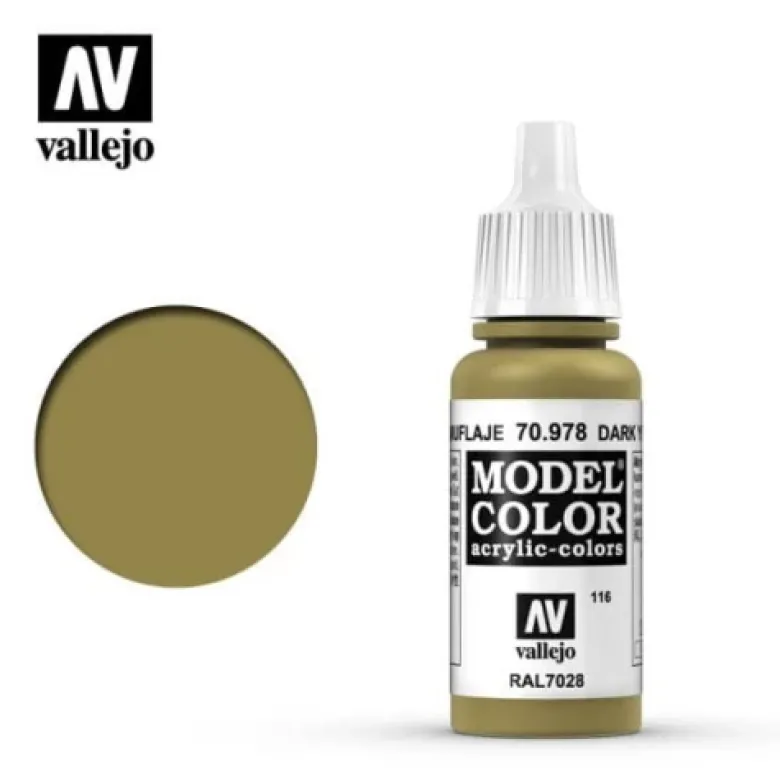 Vallejo Model Color Dark Yellow (116) 70.978 17ml