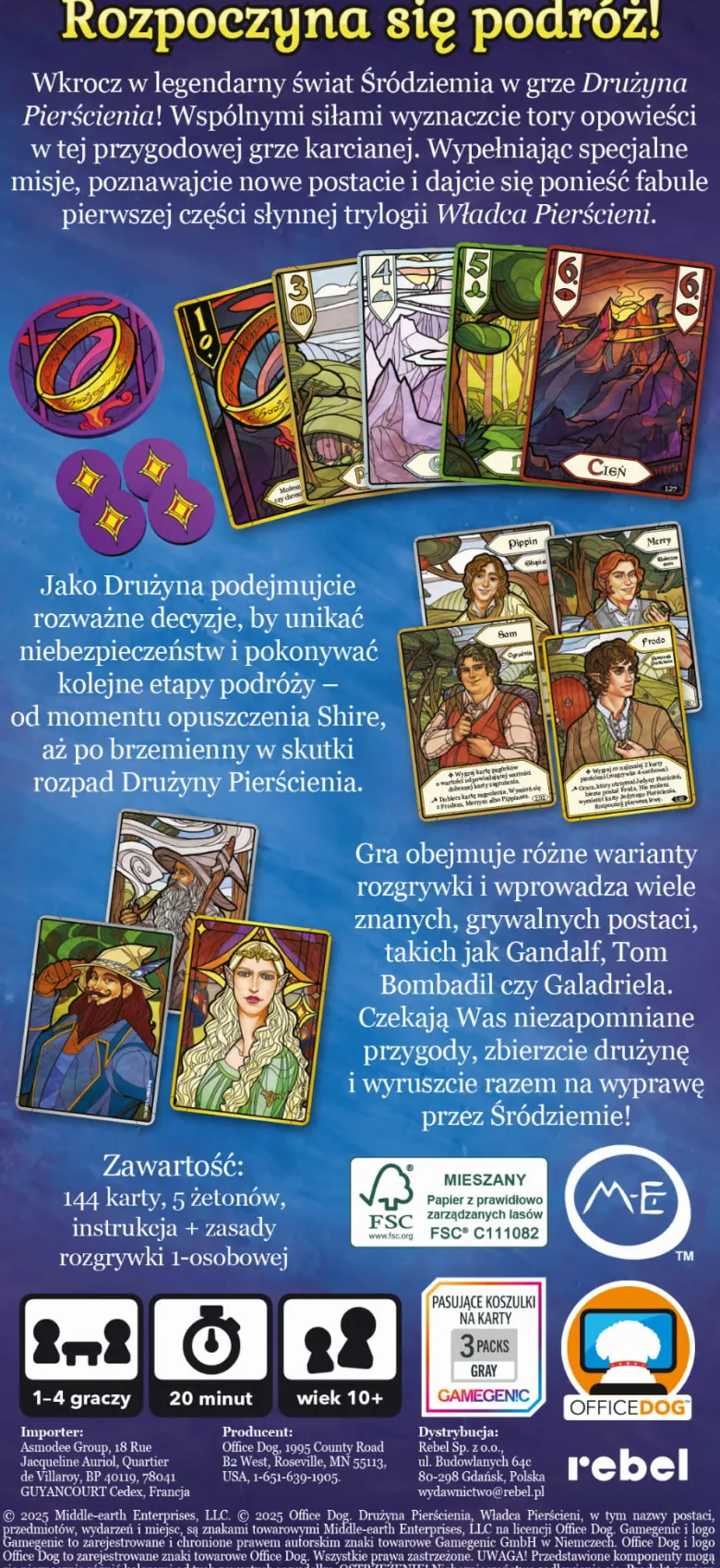 Władca Pierścieni: Drużyna Pierścienia - Wciągająca gra karciana