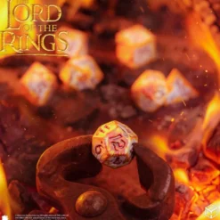 Władca Pierścieni. Zestaw Kości Full Art Dice®: Powiernicy Pierścienia - Whitefire Radiance