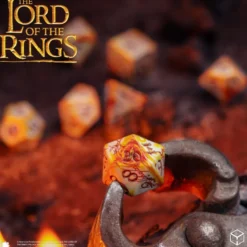 Władca Pierścieni. Zestaw Kości Full Art Dice®: Powiernicy Pierścienia - Whitefire Radiance